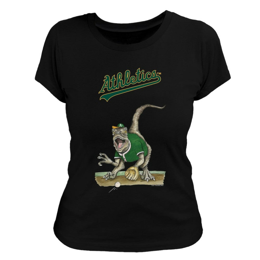 Athletics Tiny Turnip Women's Velociraptor T-Shirt - Black