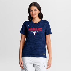 Texas Rangers Women's Authentic Collection Velocity Dri-FIT T-Shirt - Royal | Nike
