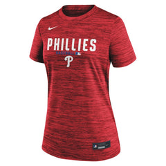 Philadelphia Phillies Women's Authentic Collection Velocity Dri-FIT T-Shirt - Red | Nike