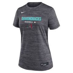 Arizona Diamondbacks Women's Authentic Collection Velocity Dri-FIT T-Shirt - Black | Nike