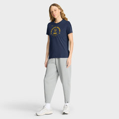 Milwaukee Brewers Women's Authentic Collection Early Work Tri-Blend Dri-FIT T-Shirt - Navy | Nike