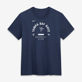 Tampa Bay Rays Women's Authentic Collection Early Work Tri-Blend Dri-FIT T-Shirt - Navy | Nike