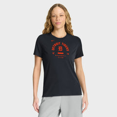 Detroit Tigers Women's Authentic Collection Early Work Tri-Blend Dri-FIT T-Shirt - Navy | Nike