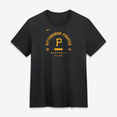Pittsburgh Pirates Women's Authentic Collection Early Work Tri-Blend Dri-FIT T-Shirt - Black | Nike