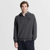New York Yankees Authentic Collection Player Raglan Dri-FIT Full-Zip Hoodie - Anthracite | Nike