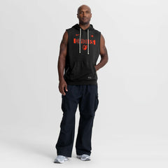 Baltimore Orioles Authentic Collection Standard Issue Dri-FIT Sleeveless Hoodie - Black | Nike