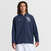 Tampa Bay Rays Authentic Collection Raglan Therma-FIT Full-Zip Hooded Jacket - Navy | Nike