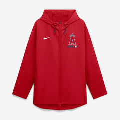 Los Angeles Angels Authentic Collection Raglan Therma-FIT Full-Zip Hooded Jacket - Red | Nike