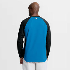 Miami Marlins Authentic Collection Raglan Dri-FIT Sweatshirt - Blue | Nike