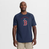 Boston Red Sox Authentic Collection Batting Practice Pre-Game Raglan Dri-FIT Top - Navy | Nike