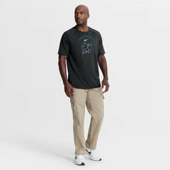 Miami Marlins Authentic Collection Batting Practice Pre-Game Raglan Dri-FIT Top - Black | Nike