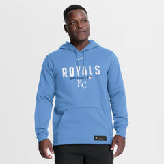 Kansas City Royals Authentic Collection Therma-FIT Hoodie - Light Blue | Nike