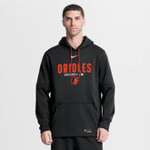 Baltimore Orioles Authentic Collection Therma-FIT Hoodie - Black | Nike