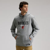 Baltimore Orioles Authentic Collection Therma-FIT Hoodie - Heather Charcoal | Nike
