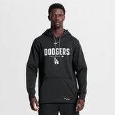 Los Angeles Dodgers Authentic Collection Therma-FIT Hoodie - Black | Nike