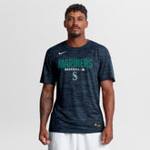 Seattle Mariners Authentic Collection Velocity Dri-FIT T-Shirt - Navy | Nike