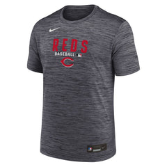 Cincinnati Reds Authentic Collection Velocity Dri-FIT T-Shirt - Black | Nike
