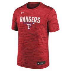 Texas Rangers Authentic Collection Velocity Dri-FIT T-Shirt - Red | Nike