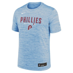 Philadelphia Phillies Authentic Collection Velocity Dri-FIT T-Shirt - Light Blue | Nike