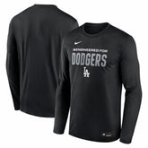 Los Angeles Dodgers Authentic Collection Legend Dri-FIT Long Sleeve T-Shirt - Black | Nike