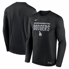 Los Angeles Dodgers Authentic Collection Legend Dri-FIT Long Sleeve T-Shirt - Black | Nike