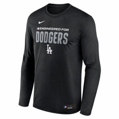 Los Angeles Dodgers Authentic Collection Legend Dri-FIT Long Sleeve T-Shirt - Black | Nike