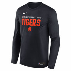 Detroit Tigers Authentic Collection Legend Dri-FIT Long Sleeve T-Shirt - Navy | Nike