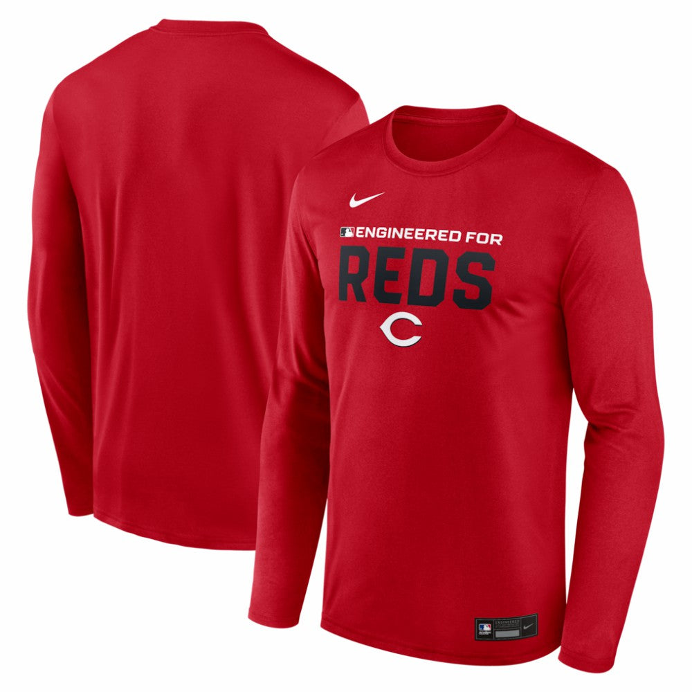 Cincinnati Reds Authentic Collection Legend Dri-FIT Long Sleeve T-Shirt - Red | Nike