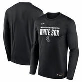 Chicago White Sox Authentic Collection Legend Dri-FIT Long Sleeve T-Shirt - Black | Nike