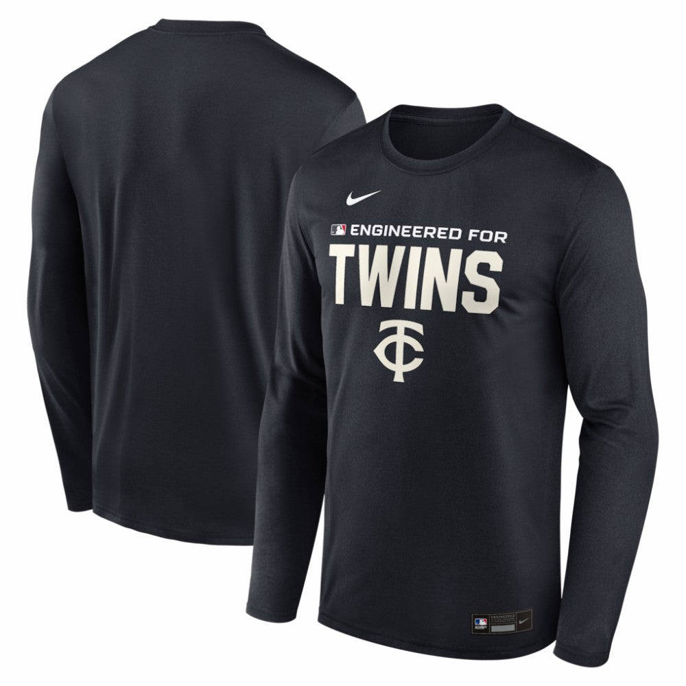 Minnesota Twins Authentic Collection Legend Dri-FIT Long Sleeve T-Shirt - Navy | Nike