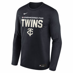 Minnesota Twins Authentic Collection Legend Dri-FIT Long Sleeve T-Shirt - Navy | Nike