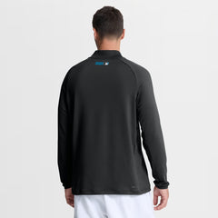 Miami Marlins Authentic Collection Dri-FIT Raglan Half-Zip Pullover - Black | Nike