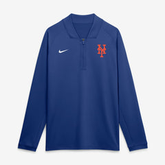 New York Mets Authentic Collection Dri-FIT Raglan Half-Zip Pullover - Royal | Nike