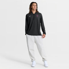 New York Mets Authentic Collection Dri-FIT Raglan Half-Zip Pullover - Black | Nike