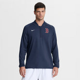 Boston Red Sox Authentic Collection Dri-FIT Raglan Half-Zip Pullover - Navy | Nike