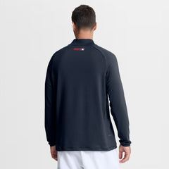 Atlanta Braves Authentic Collection Dri-FIT Raglan Half-Zip Pullover - Navy | Nike