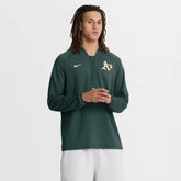 Athletics Authentic Collection Dri-FIT Raglan Half-Zip Pullover - Green | Nike