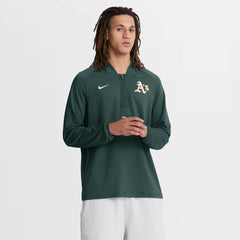Athletics Authentic Collection Dri-FIT Raglan Half-Zip Pullover - Green | Nike