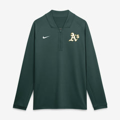 Athletics Authentic Collection Dri-FIT Raglan Half-Zip Pullover - Green | Nike
