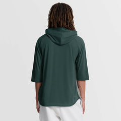 Athletics Authentic Collection Flux Dri-FIT Raglan 3/4-Sleeve Hooded T-Shirt - Gray | Nike