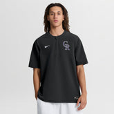 Colorado Rockies Authentic Collection Dri-FIT Quarter-Zip Windshirt - Black | Nike