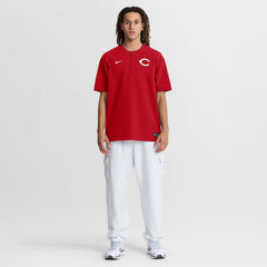 Cincinnati Reds Authentic Collection Dri-FIT Quarter-Zip Windshirt - Red | Nike