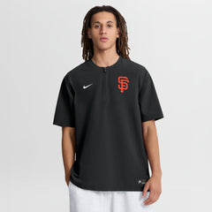 San Francisco Giants Authentic Collection Dri-FIT Quarter-Zip Windshirt - Black | Nike