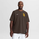 San Diego Padres Authentic Collection Dri-FIT Quarter-Zip Windshirt - Brown | Nike