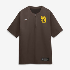 San Diego Padres Authentic Collection Dri-FIT Quarter-Zip Windshirt - Brown | Nike