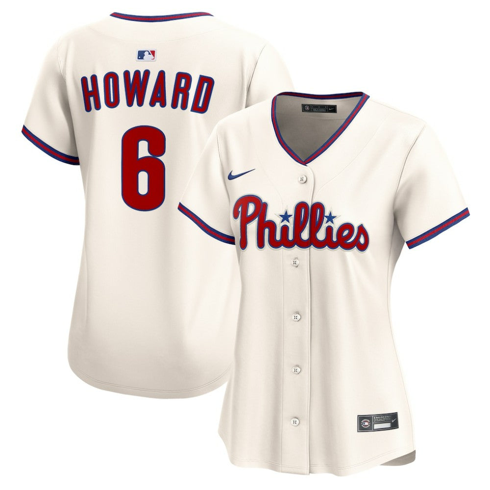 Ryan Howard Philadelphia Phillies Women's Alternate 2 Limited Jersey - Cream | Nike