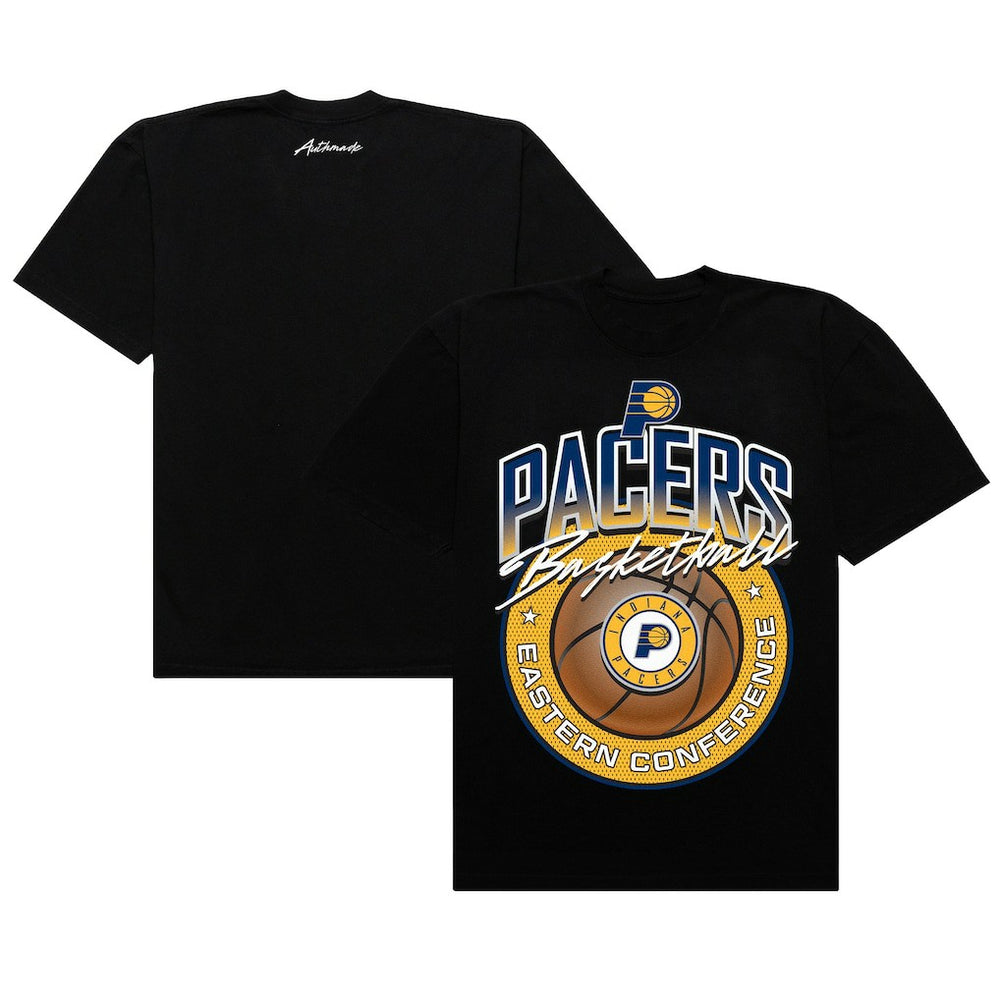 Indiana Pacers Authmade Basketball Mesh Premium T-Shirt - Black outlet