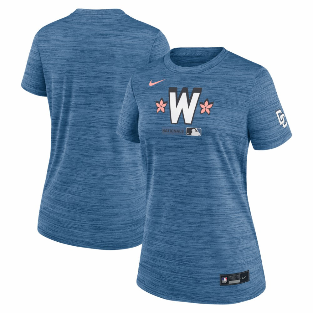 Washington Nationals Women's Authentic Collection City Connect Velocity Dri-FIT T-Shirt - Blue | Nike