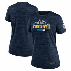 Philadelphia Phillies Women's Authentic Collection City Connect Velocity Dri-FIT T-Shirt - Navy | Nike