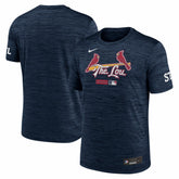 St. Louis Cardinals Authentic Collection City Connect Velocity Dri-FIT T-Shirt - Navy | Nike
